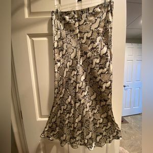 H&M snakeskin print midi skirt NEW WOUT TAGS
